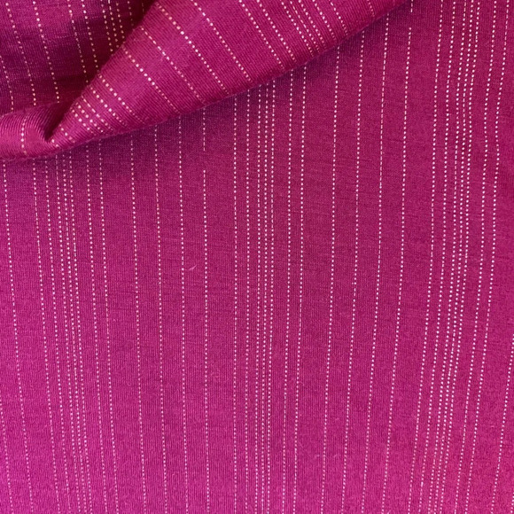 Dolman Batwing Pullover Knit Cowl Neck Pinstripe Top Shirt Cranberry Mossimo M - Picture 4 of 10